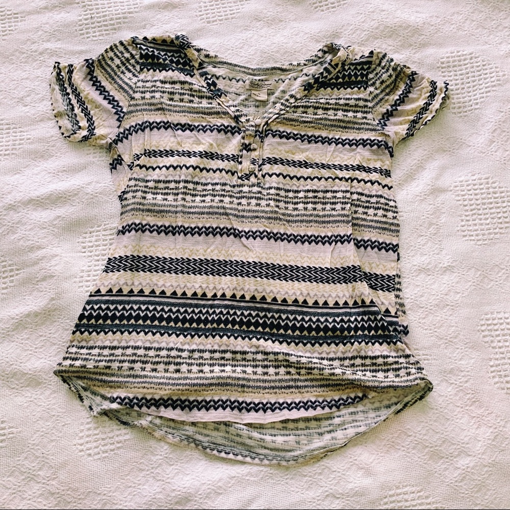 Lucky Brand patterned blouse